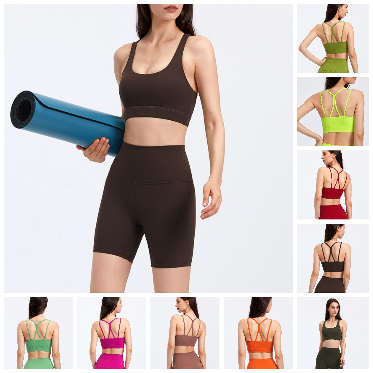 

Women LU Yoga sports bra lemon Active Underwear Sport Breathable Vest GYM Fitness Tops Sexy anti-glare lining Underwears Tanks Solid Color Lady tanks Top, Size do not sell