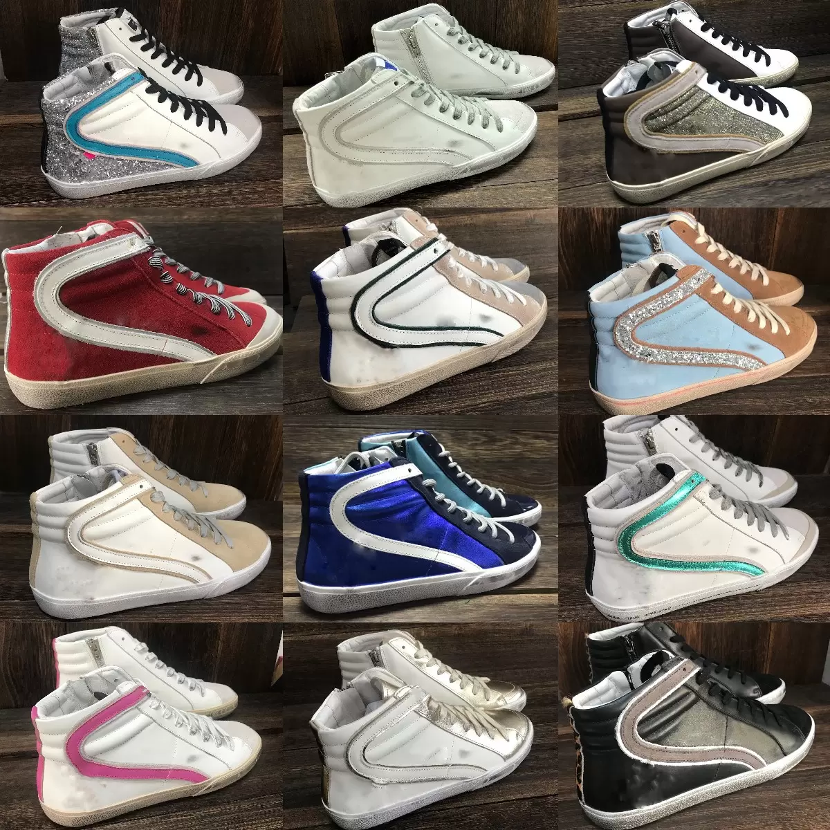 2022 # Golden # gooses # baskets BOOT 2022 Top Quality Golden Mid Star glisse les baskets hautes femmes pour hommes Chaussures décontractées