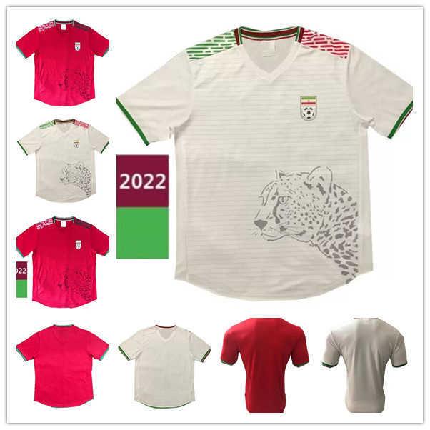 

21 22 Iran National Football Team Home Away Soccer Jerseys 2021 2022 Red White Football Shirt Anti-Pilling