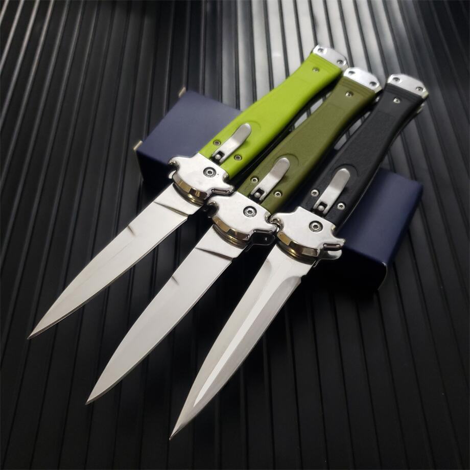 

5 models Italy Italian mafia FRN Colt II Pocket knife Black Godfather Stiletto Finish Survival Outdoor Camping Knives UT85 UT88 920 3407 Tools