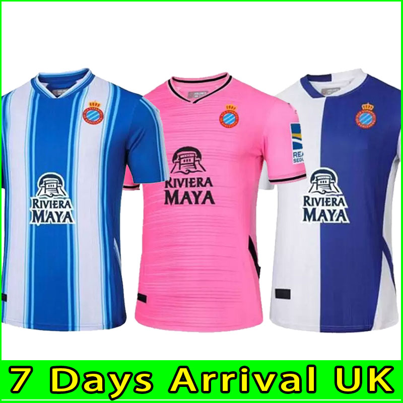 

22 23 RCD Espanyol SOCCER JERSEYS HOME AWAY THIRD 7 WU LEI UADO S.DARDER HERRERA R.D.T. EMBARBA PEDROSA MORLANES LOREN 2022 2023 jersey football shirts