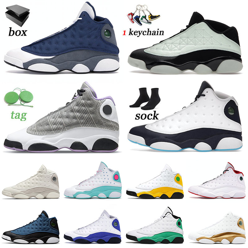 Top Qualité 2022 Hommes Basketball Chaussures 13 13s XIII Flint Jumpman Singles Day Houndstooth Court Violet Chicago Olive Hommes Femmes Baskets