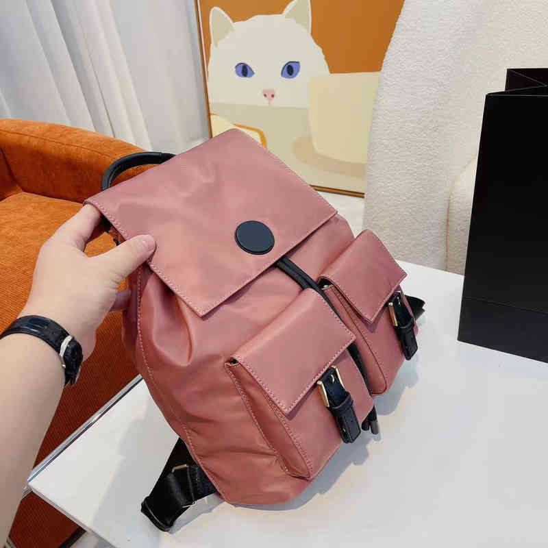 

Designer Backpack Colorblock Canvas Back pack Women Waterproof Couple Schoolbag Luxury Handbag Shoulder Bags Travel unisex Backpacks 220809, Red--26*14*26cm