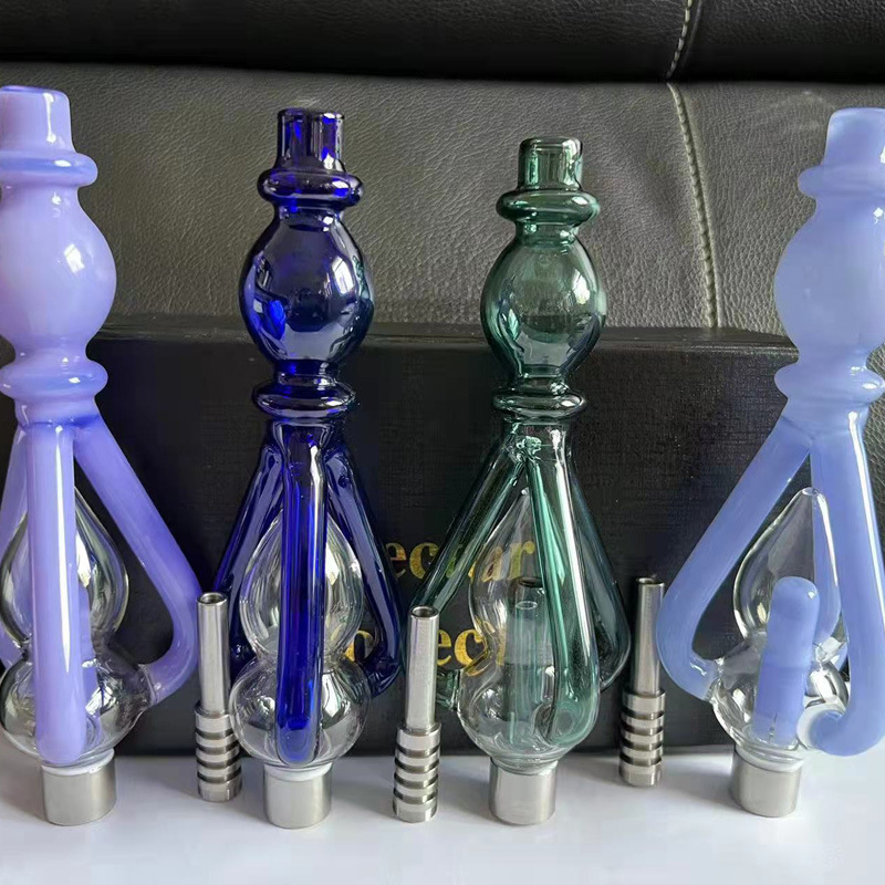 

Large Dome Perc to Recycler Nector Collector Smoking Accessories Kit w/3310 Quartz Tip & Glass Bucket pipes