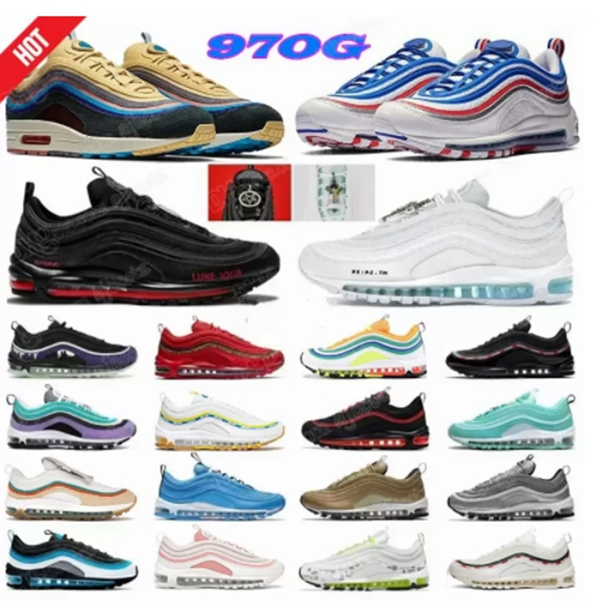 

97 OG classic men women running shoes 97og red black triple white 97s Trainers reflective bred game royal Bullet Silver Aurora air maxs sports sneakers zoom, 21