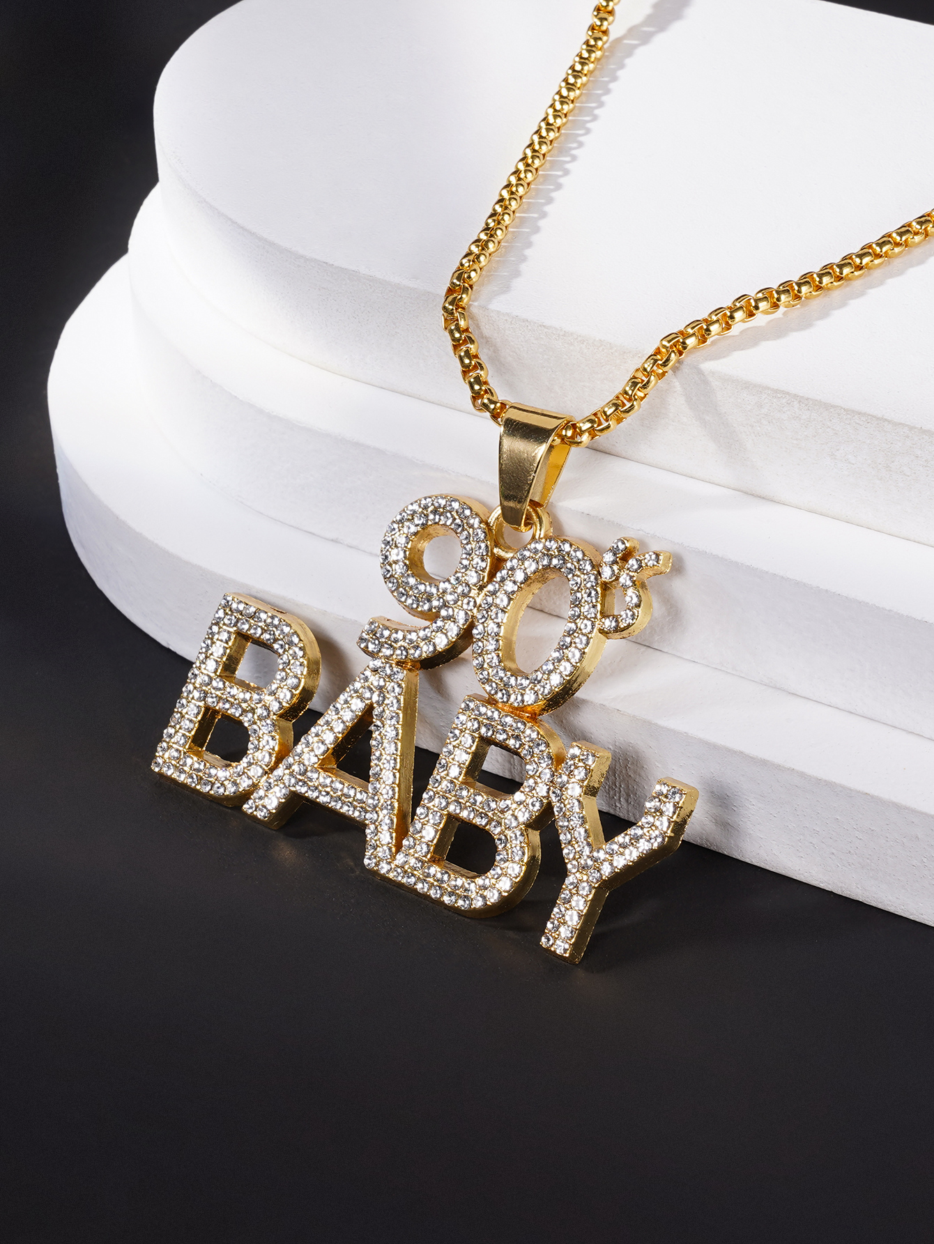 2022 Top quality round ball shape pendant necklace in 18k gold plated with pearl beads for women wedding jewelry gift have box stamp BABY 80-image-791951674