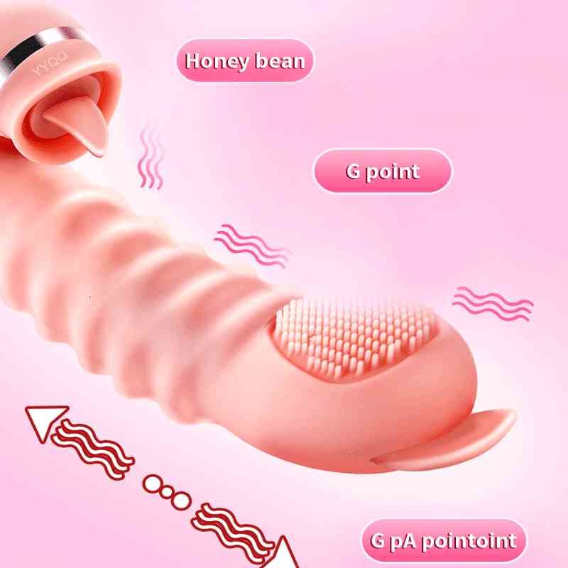 Massager Sex Toys Penis Cock Wave Point Shape Vibrator Tongue Licking Clitoris G-spot Massage-image-794022314