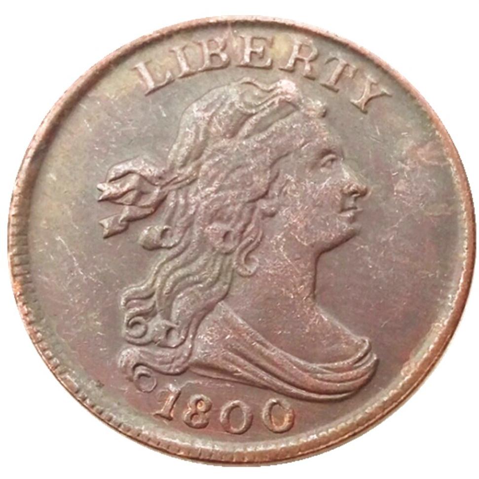

US 1800-1808 8pcs date for chose Draped Bust Half Cent Copper Craft Copy Decorate Coin Ornaments home decoration accessories225J