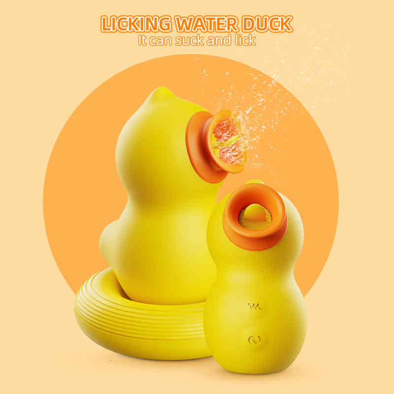Massager Vibrator Sex Toys Penis Cock Penis Cock New Arrival Magic Licking Duck Water 7 Frequency Sucking Pumps Clit N-image-794018525