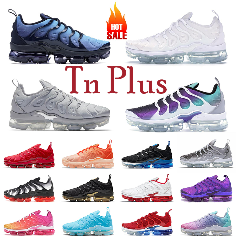 

Tn Plus Running Shoes Men Women Black White Volt Sunset Cherry University Blue All Red Cool Grey Grape tns Mens Womens Outdoor Trainers Sneakers oversize 36-47, Pure platinum