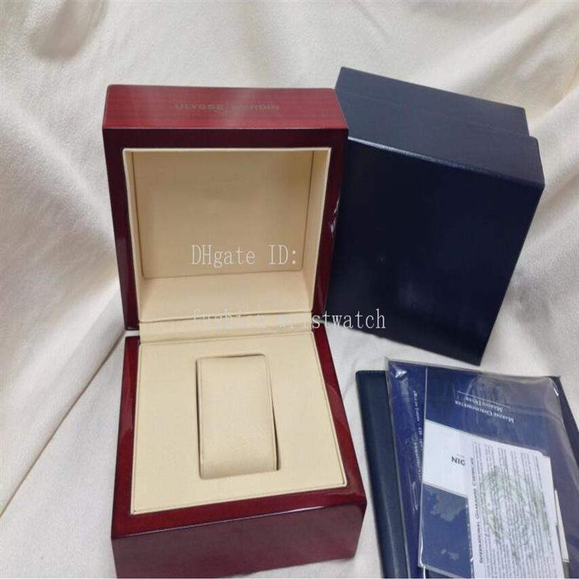 Boîtes de montre de luxe Chronomètre un deep 1846 Papiers de plongée Boîte à main Boîte à main Marine 263103 93 Montres S2410