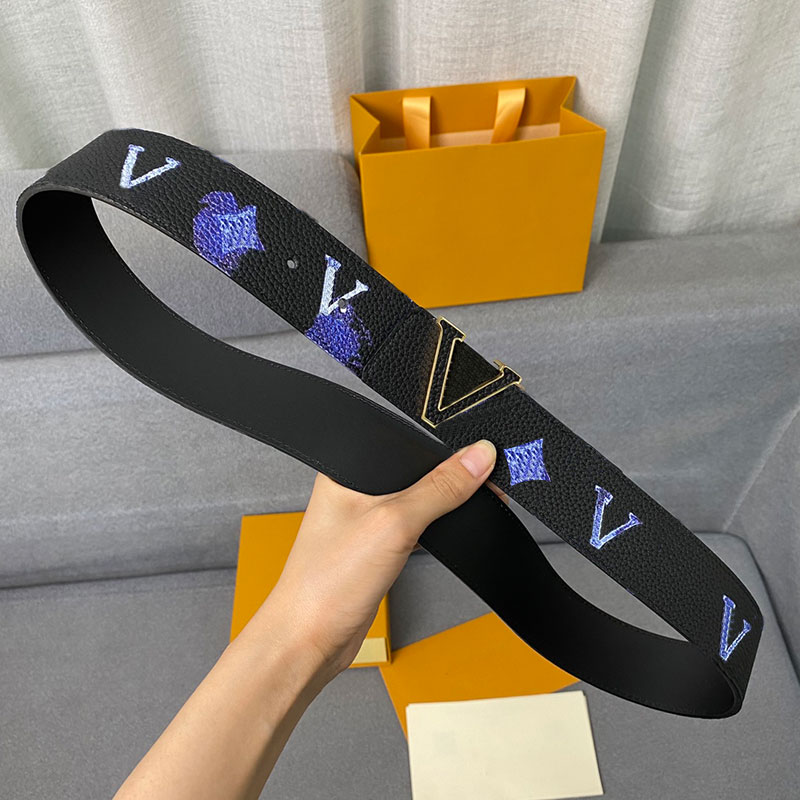 

Mens Fashion Belt for Man Woman Designer Luxury Belts Genuine Coeskin Letters Buckle Width 4.0cm 3 Colors High Quality, Custom