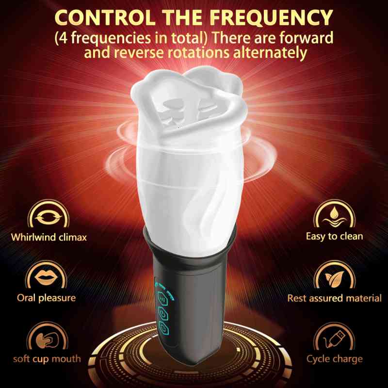 Cock 360°rotation Male Masturbator Cup Penis Stimulate Massager Exercise Lasting-image-793650244