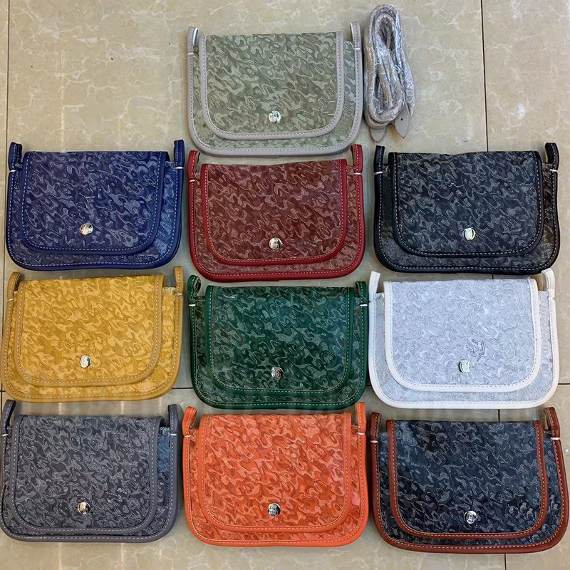 Mens Womens Light Luxury Messenger Bag Fashion Sac à bandoulière Retro Multicolor Simple Commuter Style