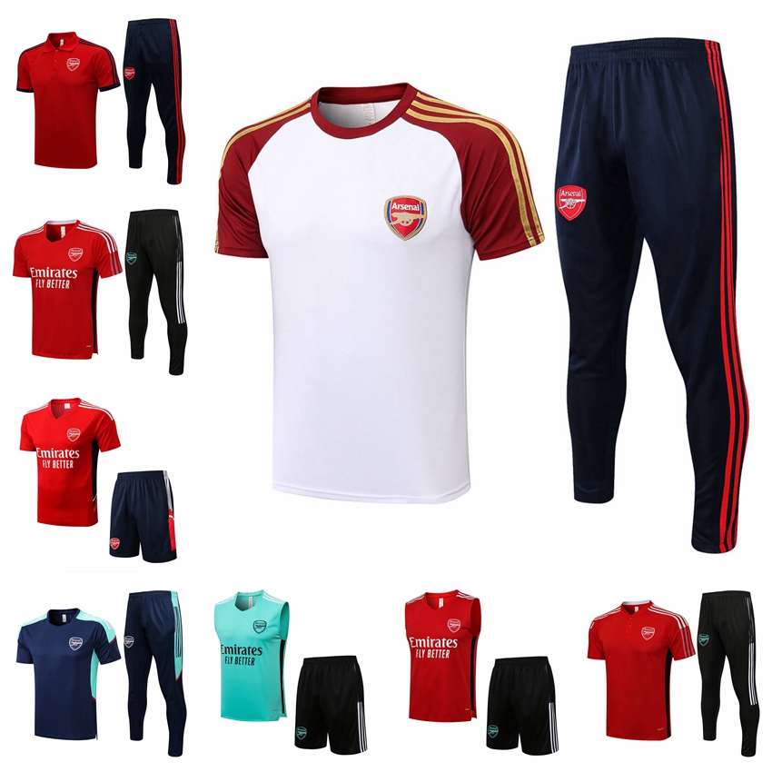 

22/23 New Arsen PEPE Polo T-shirts Tracksuits Training Suit Jogging Set Football Soccer Jerseys Kit Chandal Survetement Maillots De Foot XI022, 19