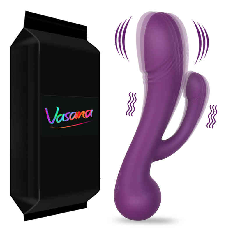 Massager Toys Penis Cock Vasana 2 in 1 Female Vibrator G-spot Vagina Stimulation Anal Massage Vibration Women Sex Toy Dildo-image-792038648