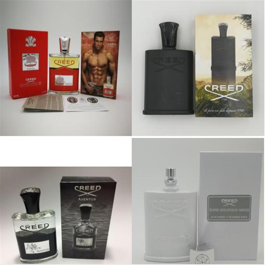 En stock marque creed hommes parfum aventus croyage vert irlandais tweed creed sliver mountain eau orchids noirs parfums avec box279s