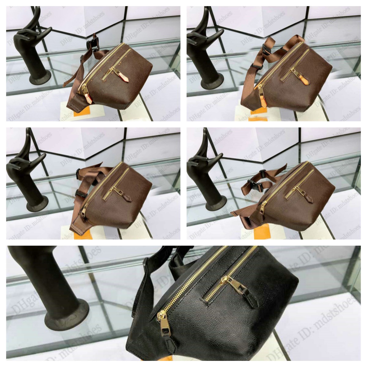 

Mini BUMBAG Classic Vintage Shoulder Bag Brown Monograms Coated Canvas Luxurys Cross Body Versatile Designers Belt Bag