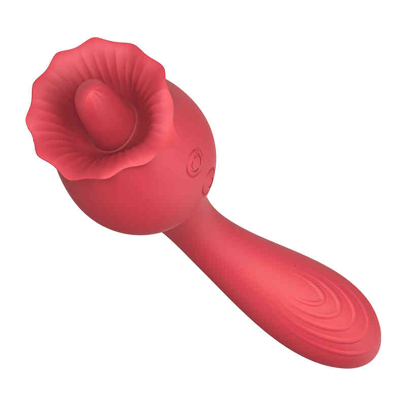 Masseur toys pénis coq 3 en 1 vibrateur pour femmes gode rose forme de masturbateur puissant lécher le clitoris vagin stimualtor g spot massage s