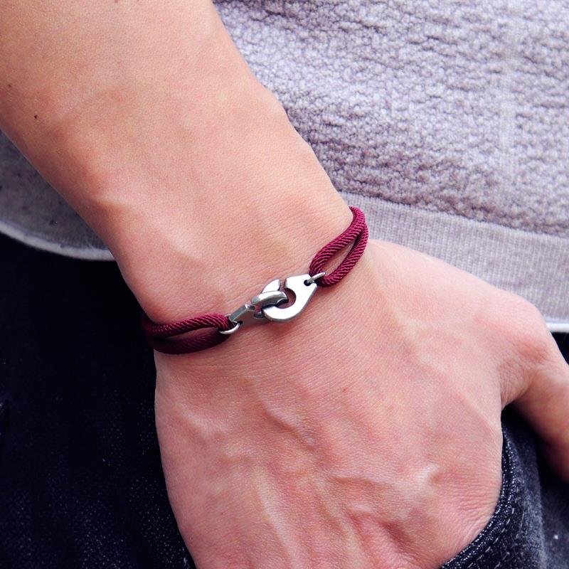 

Minimalist 100 Unfading Handcuff Bracelet Strand For Men Women Adjustable Good Luck Thread Braclet Outdoor Survival Braslet Jewelry