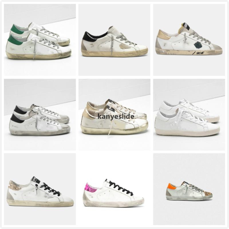 2022 Chaussures de cr←ateurs Sandale New Italie Brand Femme Super Star Sneakers Fashion Casual Shoes Golden / Goose / Sneaker Sequin Classic Whit