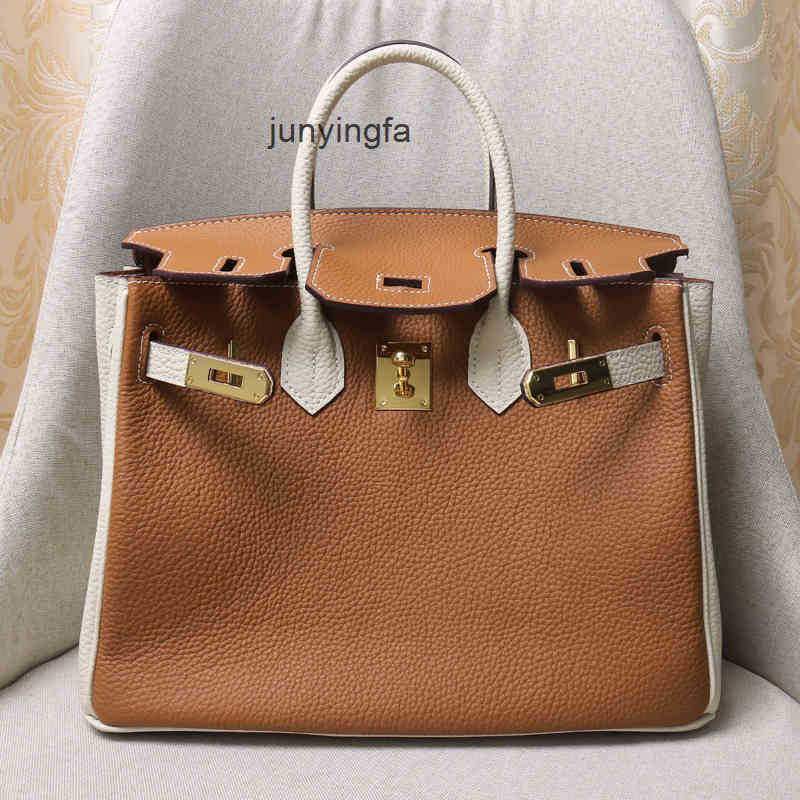 

designer handbags herme leather shoulder 2022 spring new fashion handbag top layer cowhide capacity Single Shoulder Messenger carrying zly, Pink / green / grey 25cm