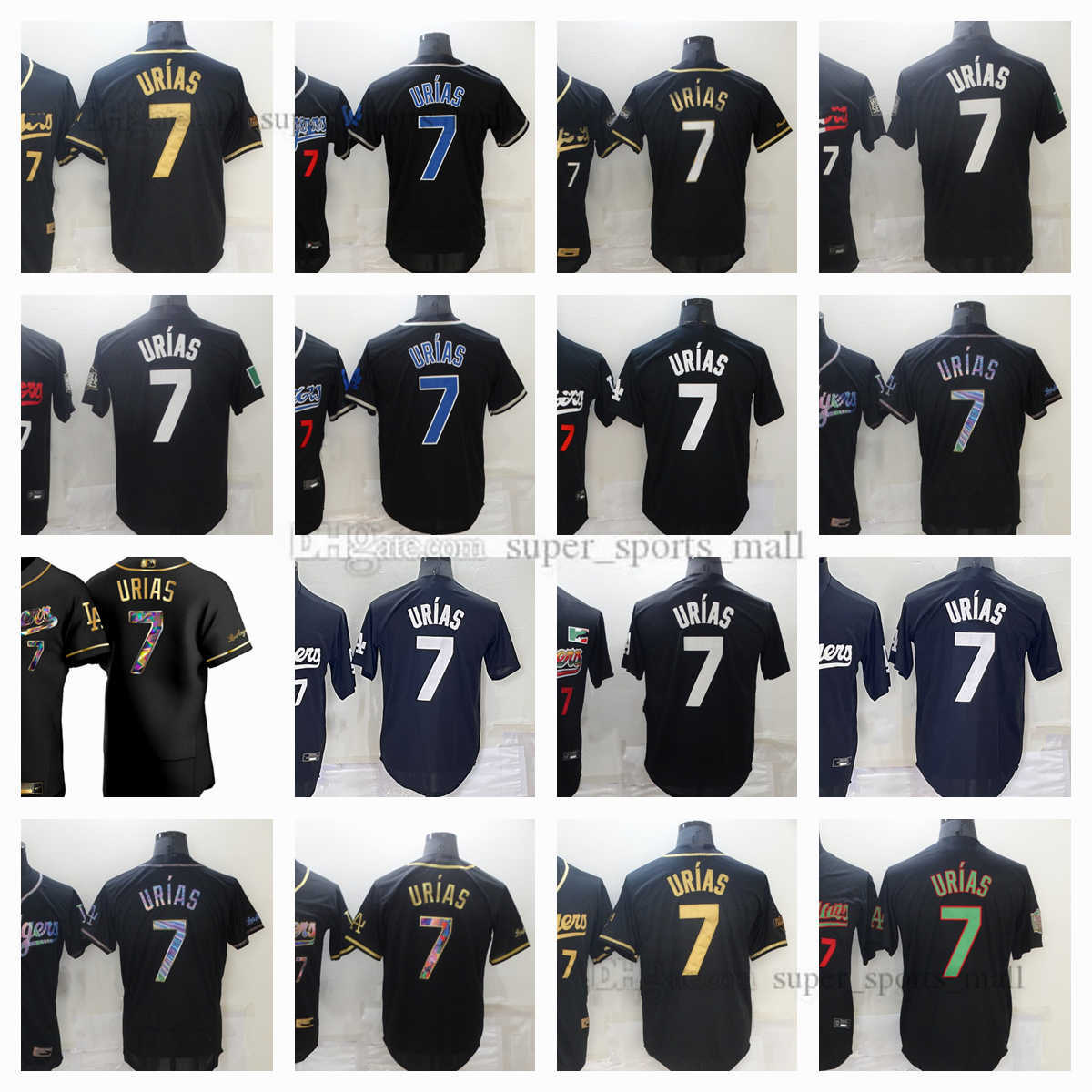 

Los Angeles Baseball Jersey 7 Julio Urias Dodgers City Black Stitched Jerseys Men Women Youth The New, As picture