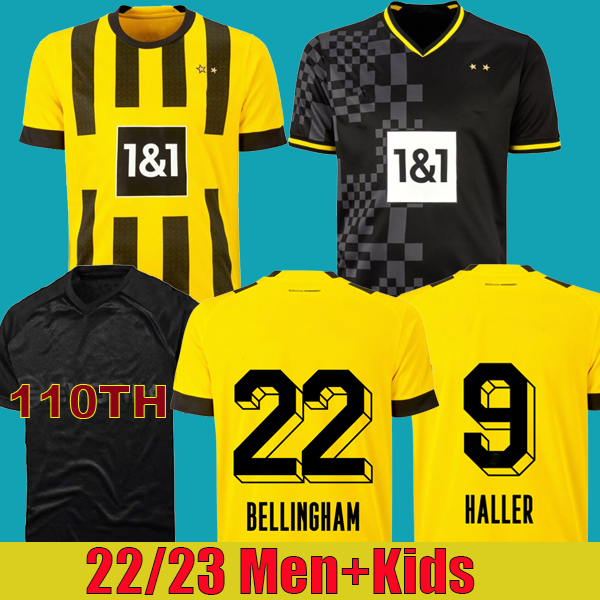 

22 23 dortmund soccer jersey 2022 2023 HALLER REUS Borussia football shirts REYNA HUMMELS BRANDT BELLINGHAM maillot de foot men kids kit, 110th