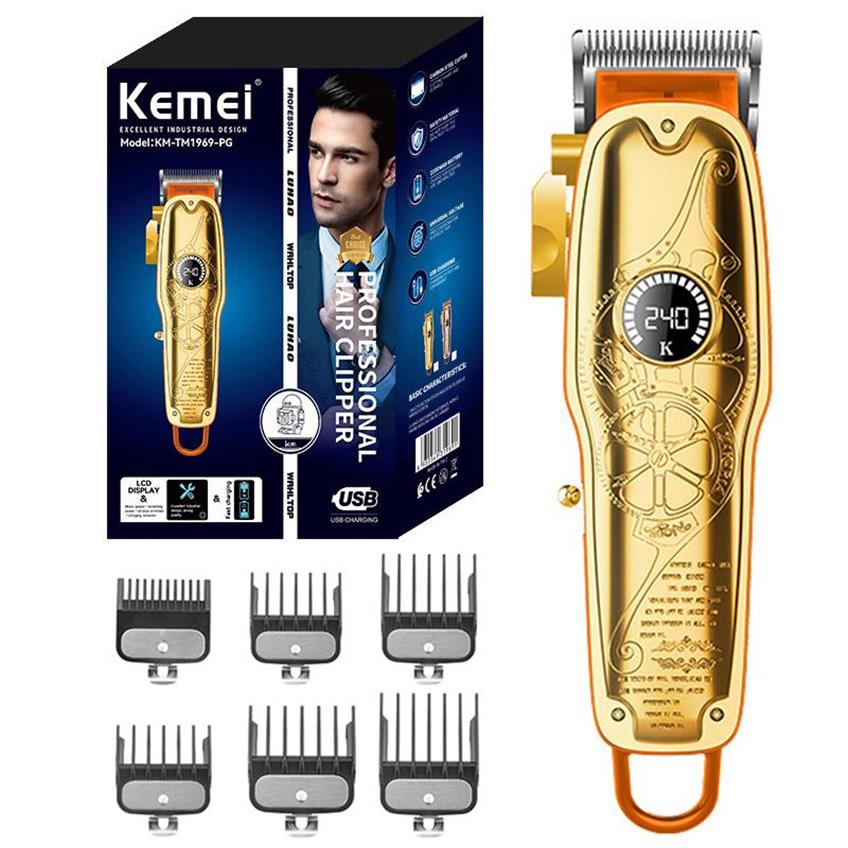 

Hair Clippers Original Kemei Adjustable Powerful Electric Clipper Professional Barber Cordless Trimmer Beard Haircut Rechargeable338C