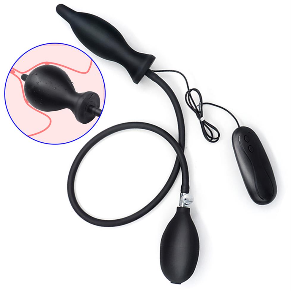 

Silicone Expand Inflatable Vibrating Plug Body-Safe Medical Grade Waterproof Butt Care Massager for Beginners and Advanced Users2935