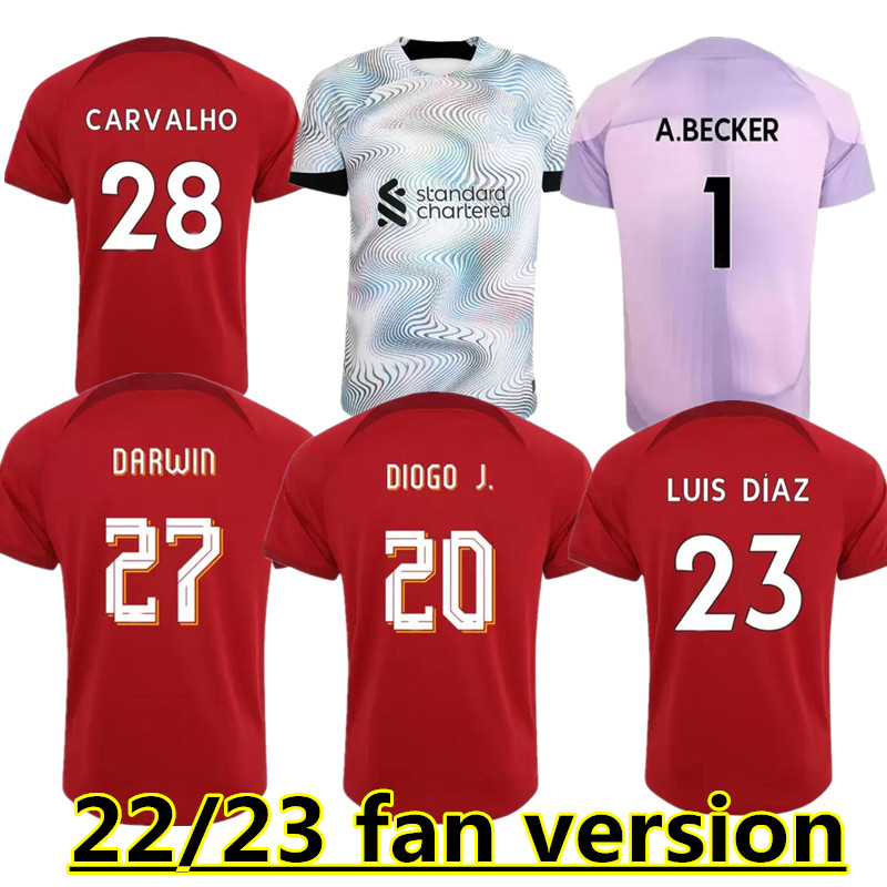 

S- 21 22 23 season home away 3rd RED YELLOW DARWIN soccer jerseys 2022 2021 2023 Mohamed Diogo Luis DIaz Alexander Arnold football shirts men, Green