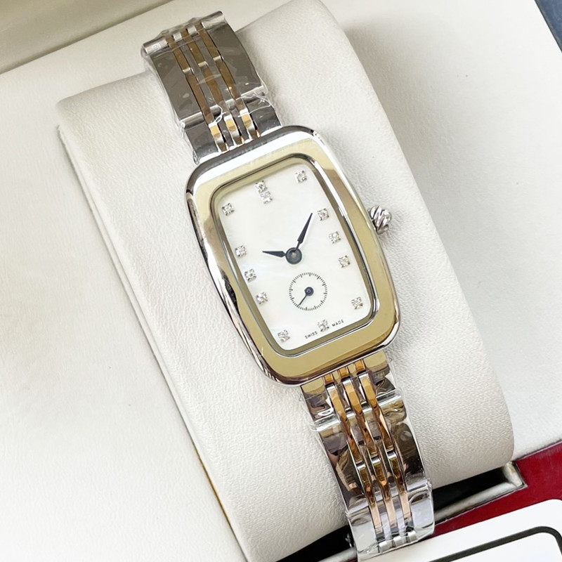 Montre pour femme de mode 26 mm Mouvement à quartz Boîtier en acier inoxydable 316L Ceinture montres de luxe designer luxueux montre de luxe carr