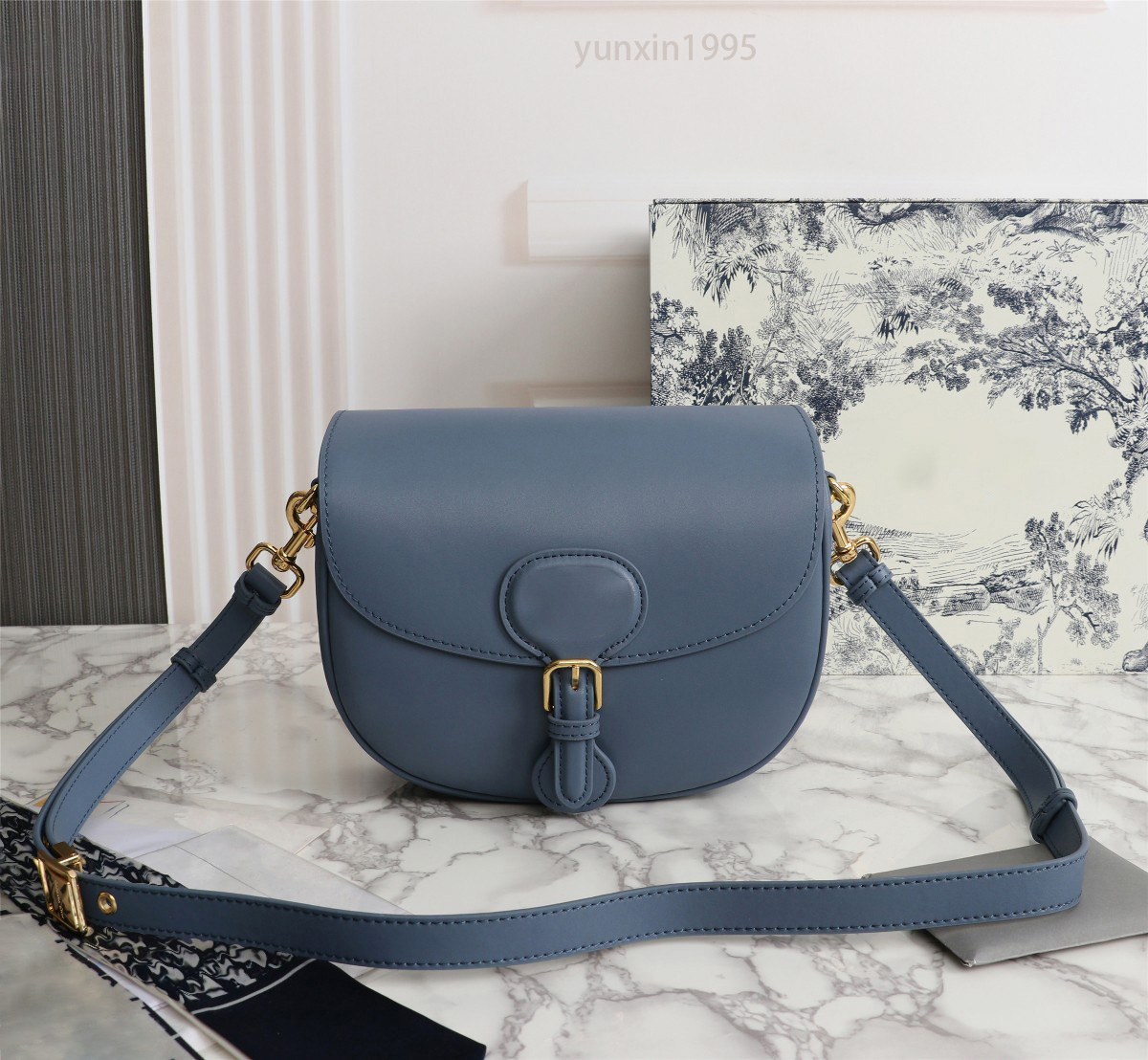 

Luxury designer handbags Shoulder Bags Messenger Bags Fashion Womens bag classic practical large capacity travel party suitable, Blue(22 x 13 x 5 cm)