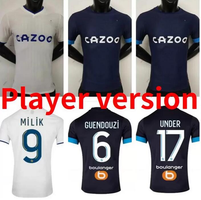 

Player Version 22 23 Olympique De Marseilles soccer jerseys 2022 2023 MILIK PAYET alexis maillot de foot under football shirts GUENDOUZI GERSON CLAUSS