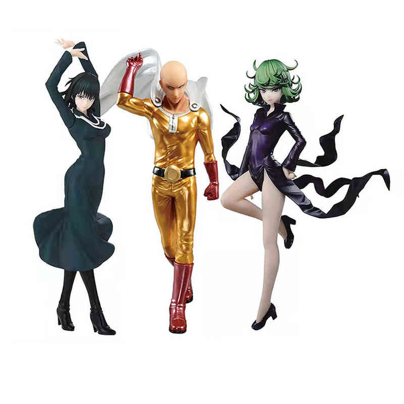 

Dynamic Original Banpresto Anime Action Figures One Punch Man Saitama/Fubuki/Tatsumaki/Genos PVC Model Toy Cute Cartoon Dolls T220819