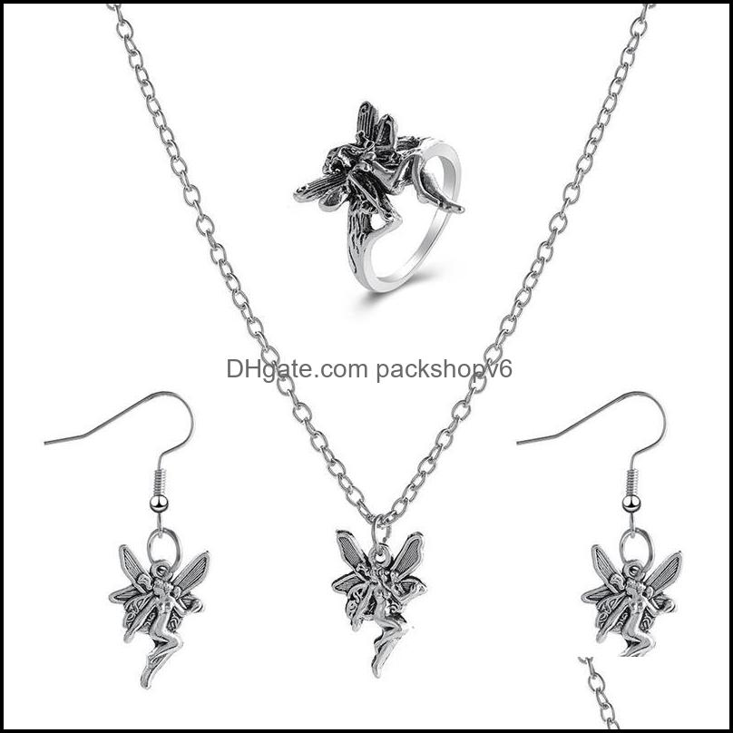 Collier de boucles d'oreilles vintage pendycore pendent gothique bijoux ensembles de fée accessoires grunge enrôlent fidget cool trucs dr packsho