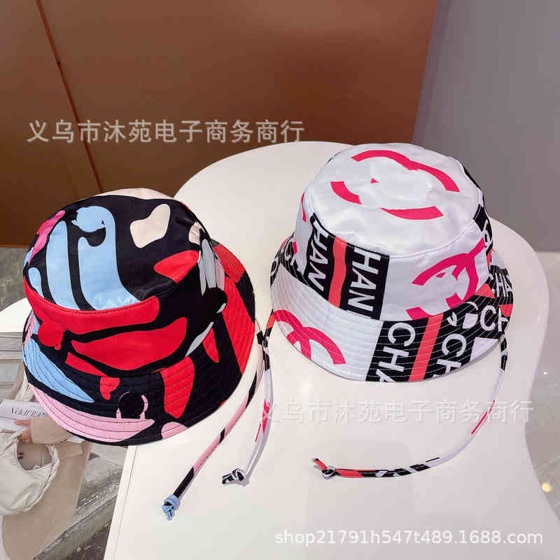

Ball Caps Small fragrance c letter graffiti female fisherman hat high quality net red star with foreign style fashion trend sunscreen H 90JO, 2# box