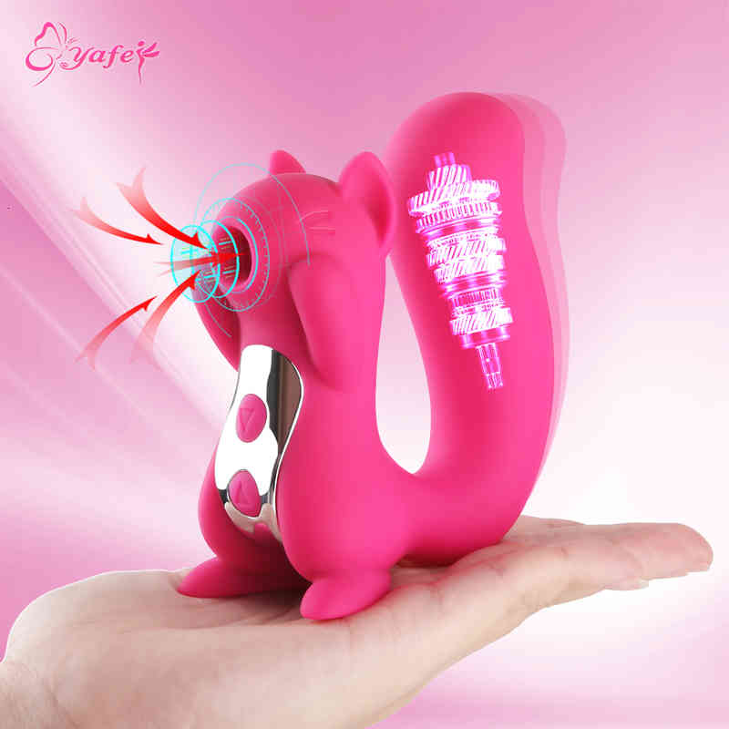 Massager Penis Cock Cute Squirrel-shaped Vibrator Sex for Women Clitoris Stimula-image-793651784