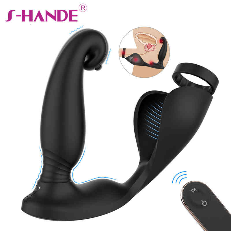 Sex Penis Cock Shande Vibrator Male Prostate Massager Wireless Remote Adult Products Anal Plug Delay Ejaculation Ring Toys for Adults 18-image-792036935