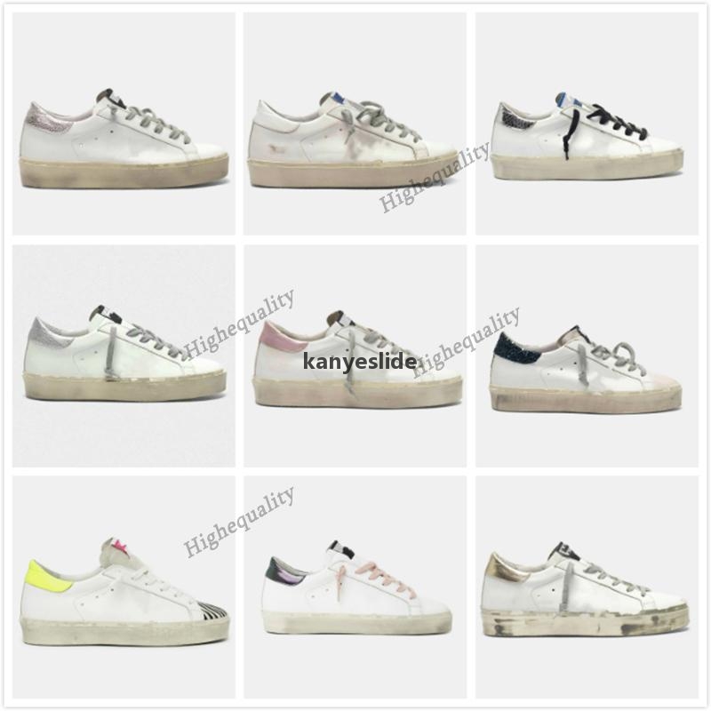 2022 Chaussures de créateurs Sandale Italie Hi Star Sneakers Shoes de fond épais Superstar Classic White Do -old Dirty Golden / Goose / Sneaker F