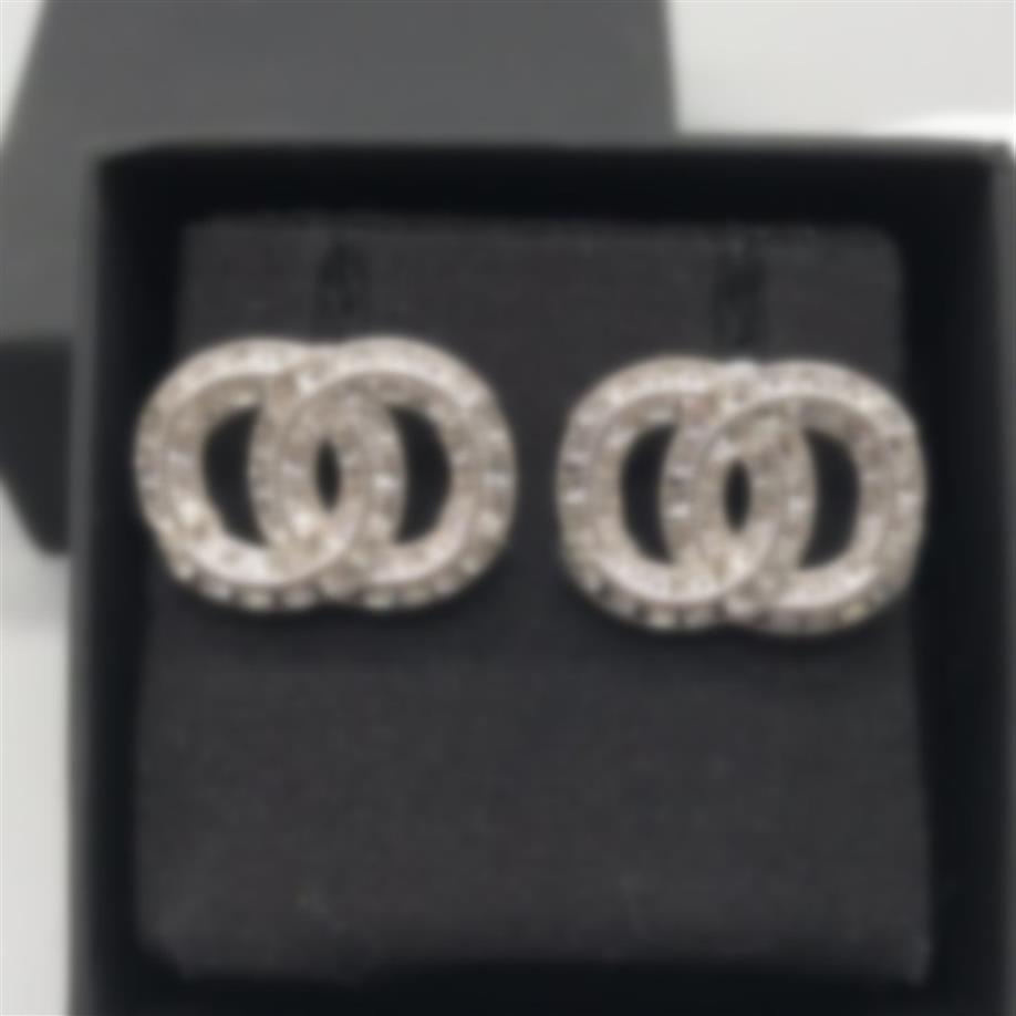 

Earrings Studs Fashion Luxury Brand Jewelry High Quality Have Lady Women Party Wedding Lovers Engagement Gift channel 0103257