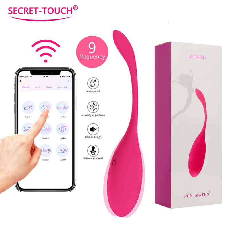 Massager Penis Cock 9 Frequency Silicone Vibrator App Wireless Remote Control Vibrating Egg G-spot Massage Kegel Ball Adult Games Sex Toys for Women