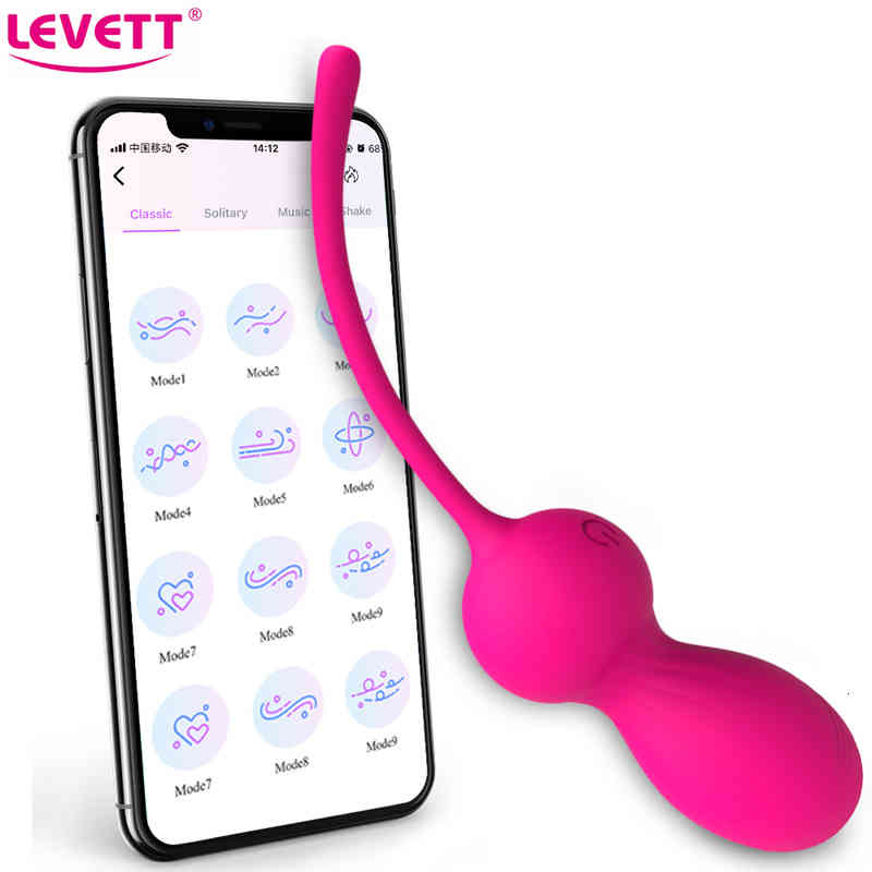 Massager Penis Cock Vibrating Egg Wireless Mobile App Vaginal Kegel Balls Vibrat-image-793651396