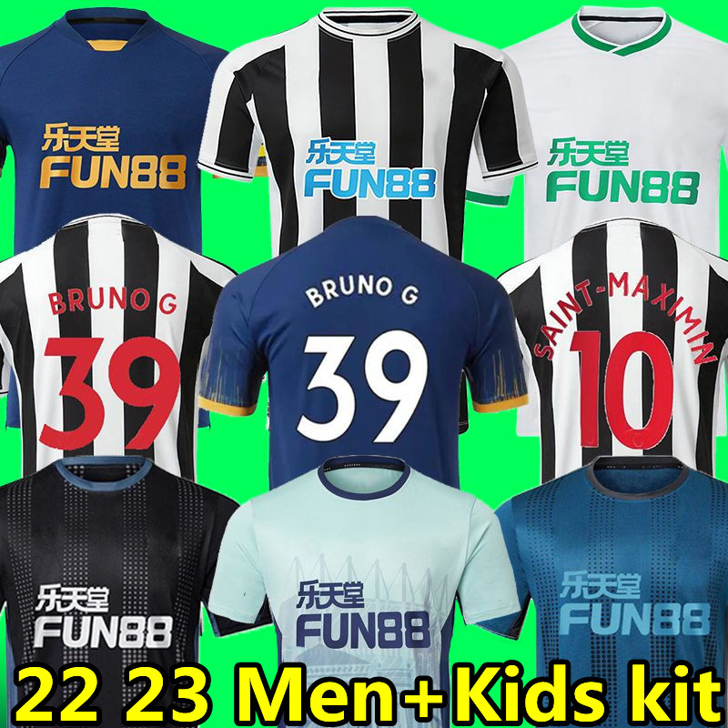 

Men Kids kit 22 23 Newcastl e Soccer Jerseys united BRUNO G WILSON SAINT MAXIMIN Botman Trippier JOELINTON Murphy LASCELLES Almiron WILLOCK 2022 2023 Football Shirt, 22-23 home kids
