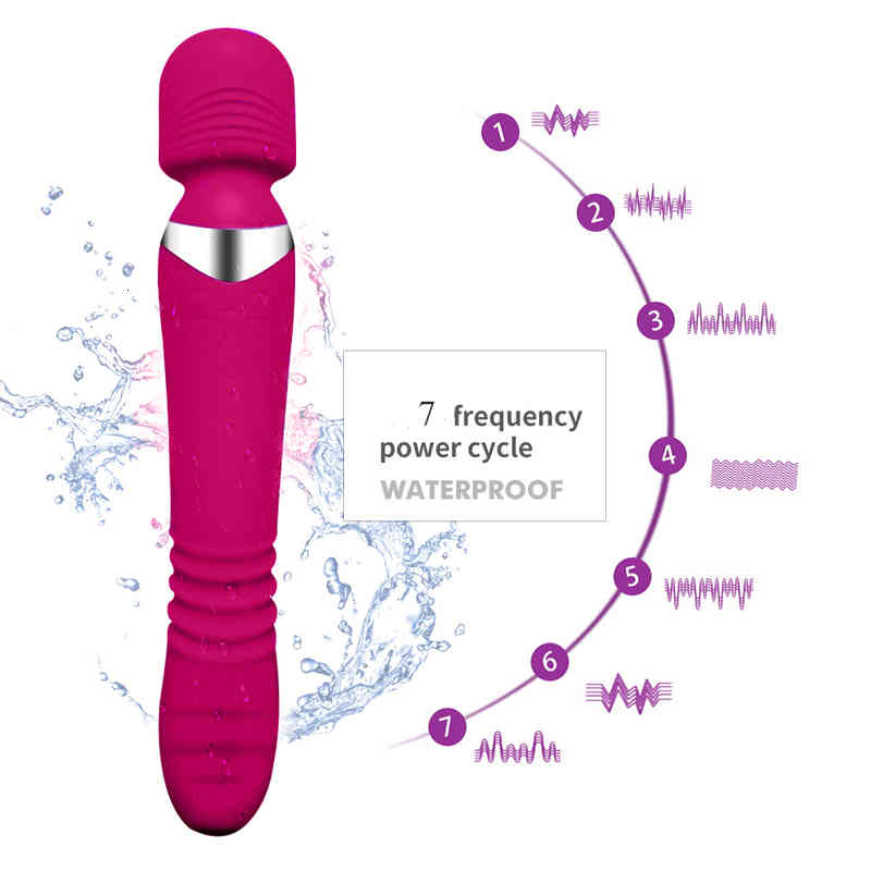 Massager Penis Cock New Dildo Vibrator Automatic Telescopic Heating 10 Speeds Vibration G-spot Clitoris Vaginal Massage Sex Toys for Women Couple-image-792058405