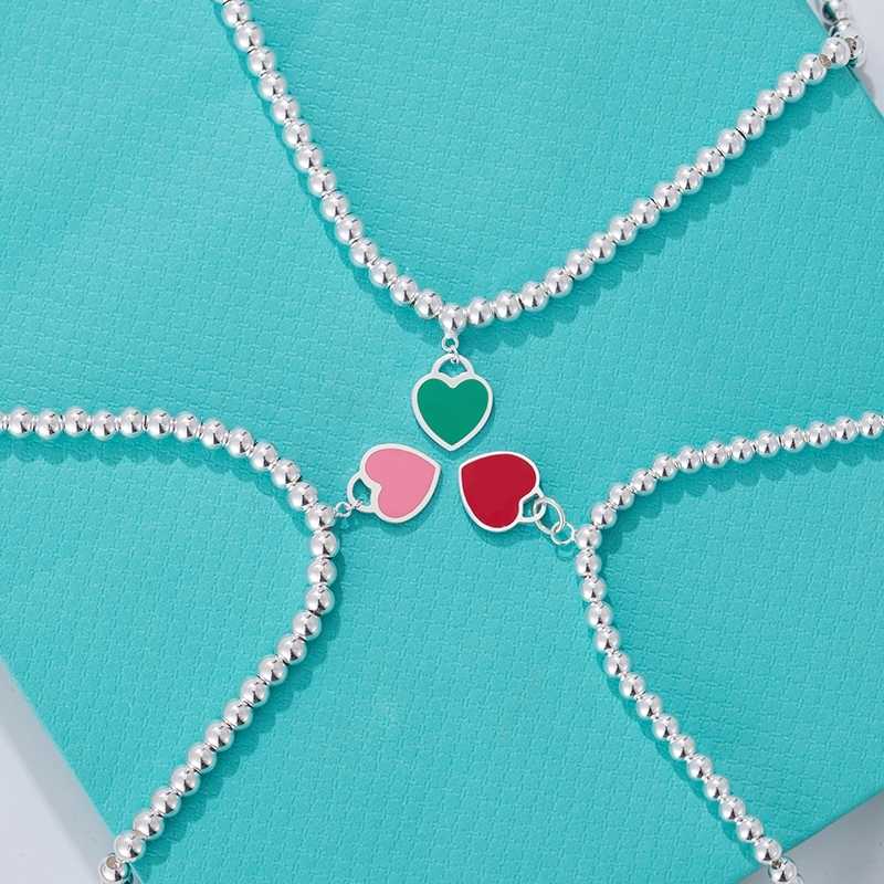 

Other Bracelets Classic Fashion Love Enamel Bracelet 925 Sterling Silver Heart Ladies Light JewelryOther OtherOther