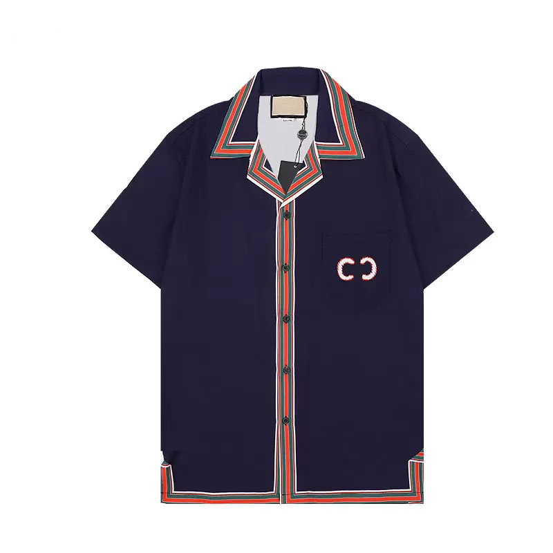 Chemises de créateurs hommes Summer Shoort Sheve Casual Shirts Fashion Fashion Polos Beach Style Tshirts t-shirts T-T-T-T-