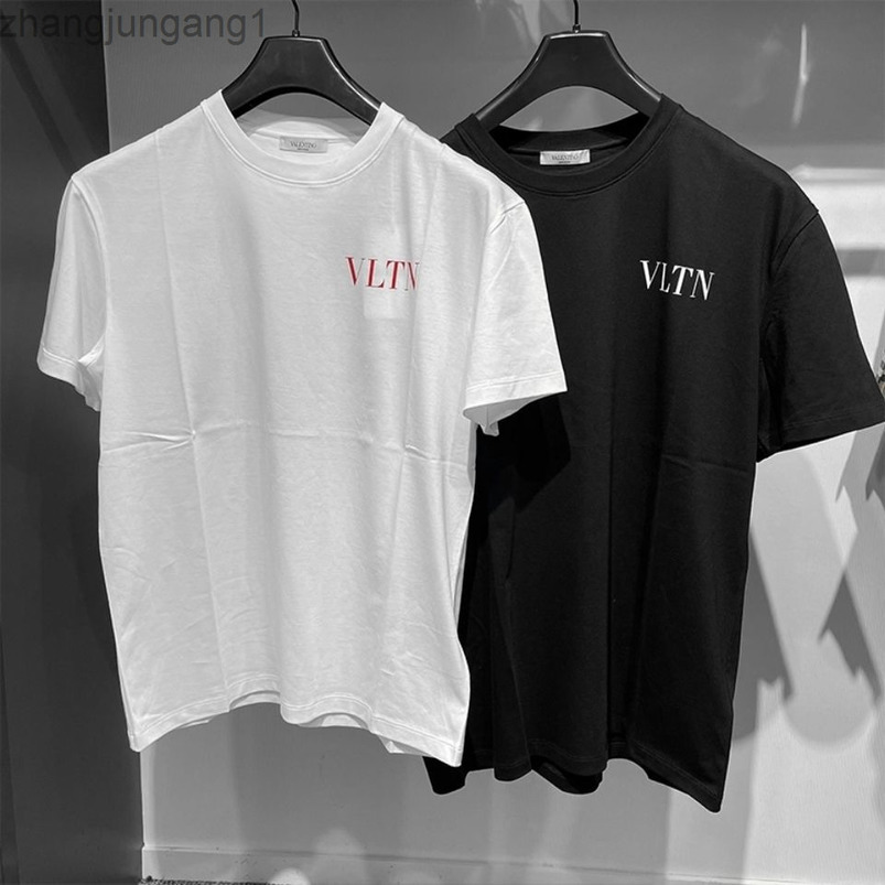 Vlt 22SS Warren T-shirt Cotton Casual Round Neck Short Sve Women Spring And Summer Vlts Round Neck Short Sve Loose Male Couple Cotton