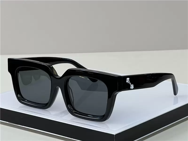 luxury designer sunglasses for men and women mens cool style hot fashion classic thick plate black white square frame eyewear man glasses designe