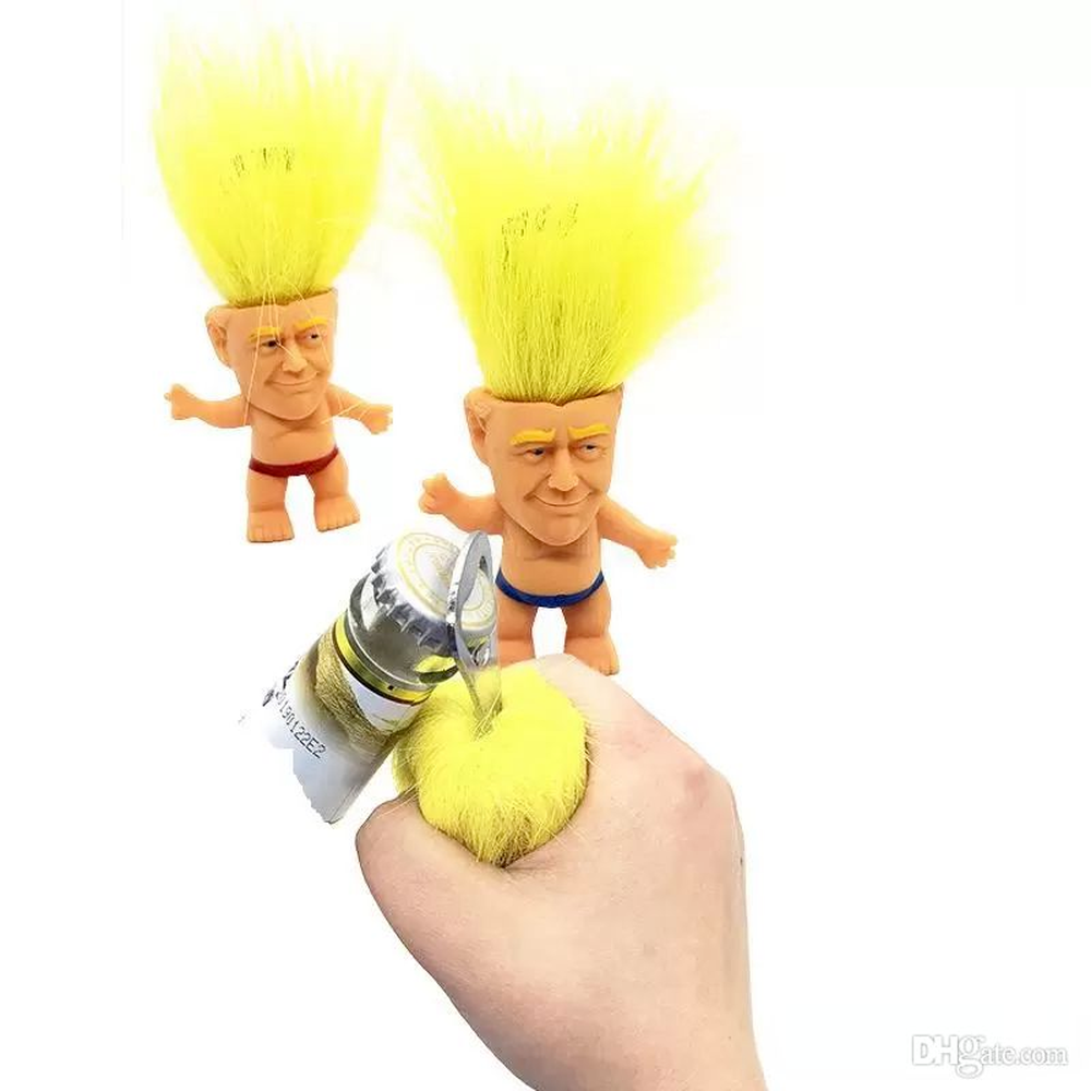 

Donald Trump Bottle Opener Precident Figure Dolls Novelty Cartoon Beer Bottle Openers Troll Doll Toys Funny kitchen Tools